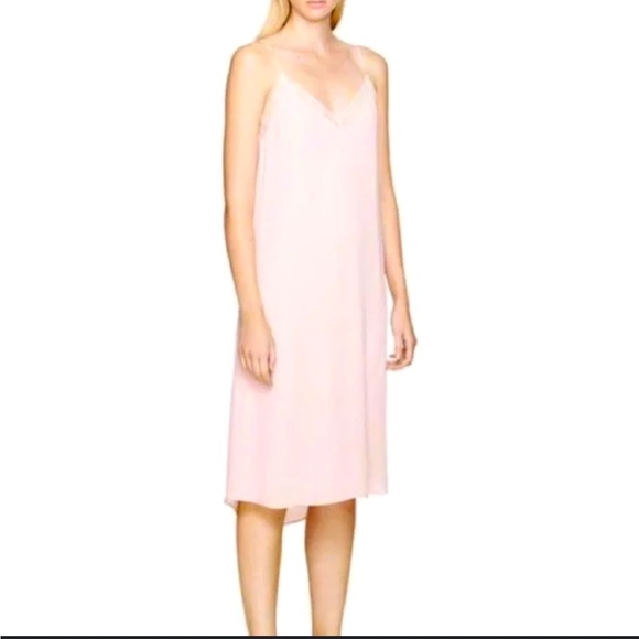 Aritzia Babaton Townsend Pink Slip Dress Large - Picture 1 of 7